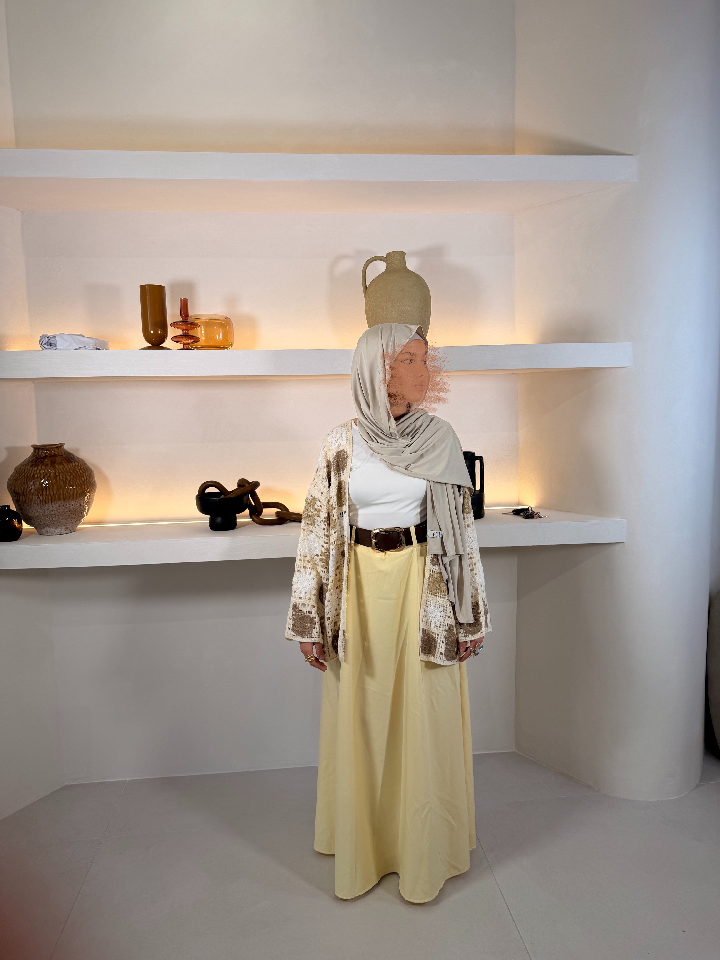 JUPE MODESTE avec ceinture